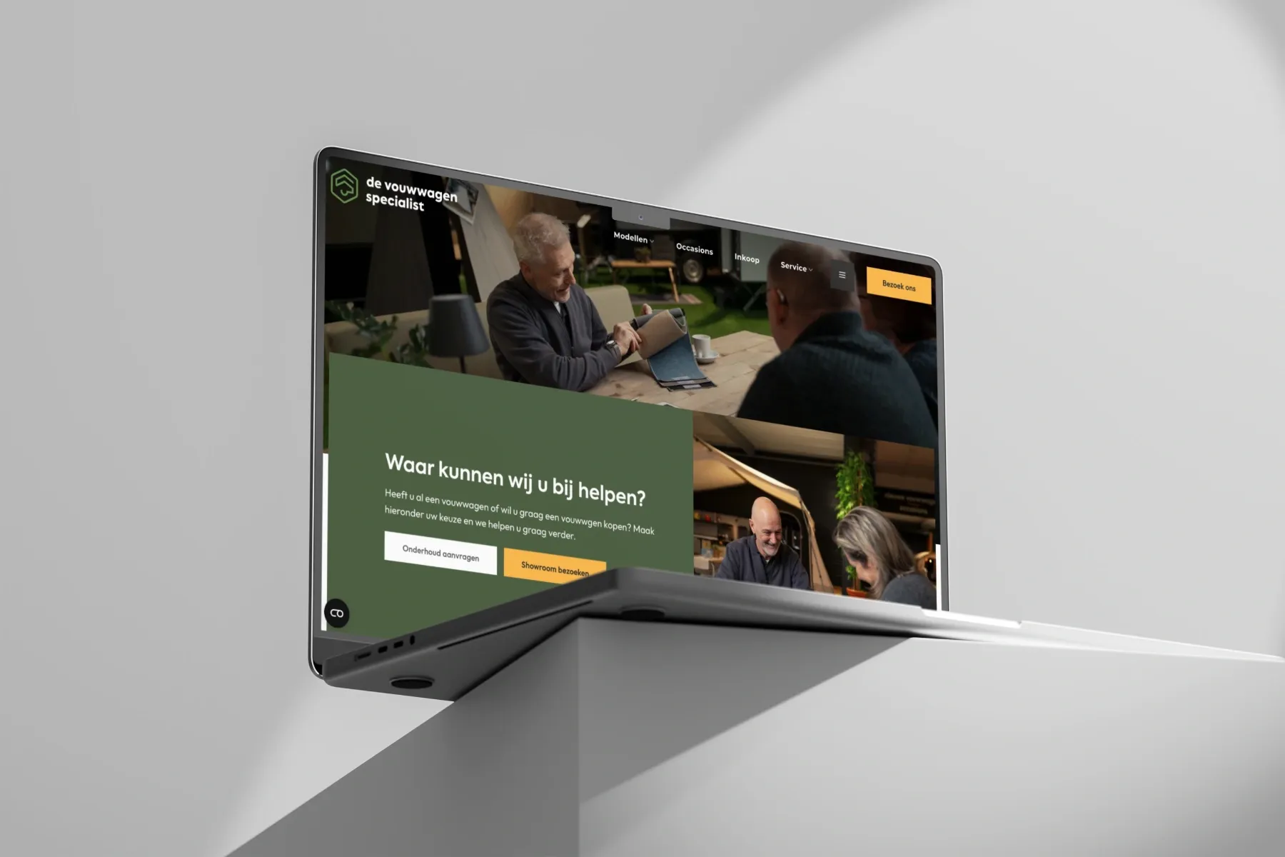 Website De Vouwwagenspecialist